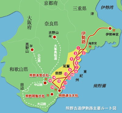 伊勢路の地図